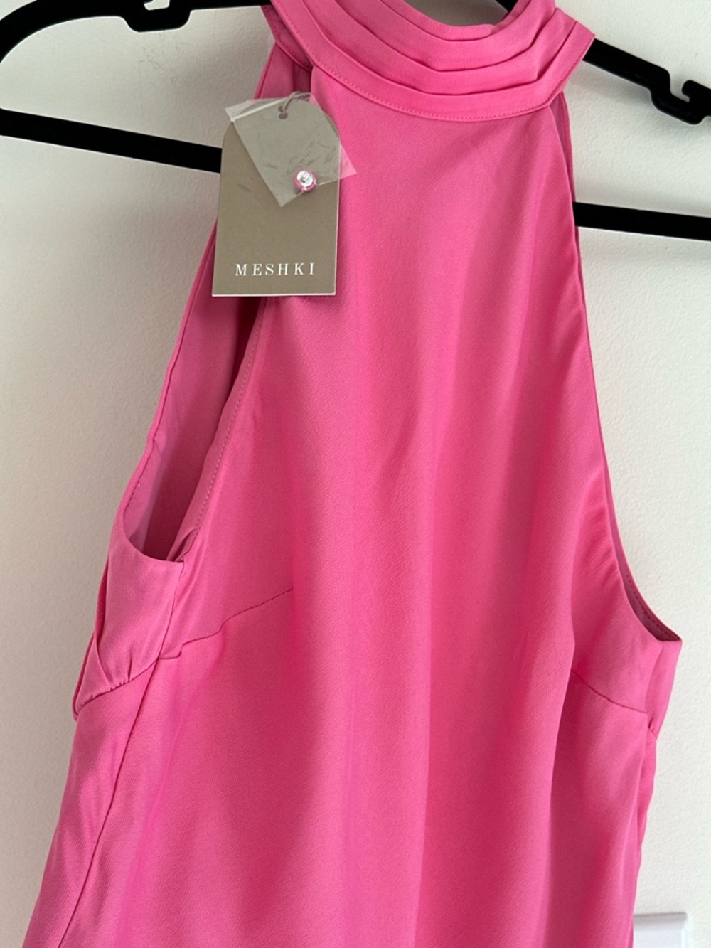 Meshki Claire Satin Drape Back Maxi Dress XS NWT - Picture 14 of 16
